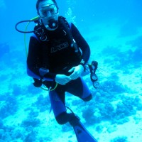 Martin beim Wassertreten ;-) , Mai 2004