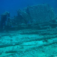 Reste der Aufbauten der Yolanda, Mai 2007