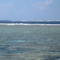 Hinter dem Riff ist das Great Barrier Reef zuende, Oktober 2006