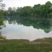 Blick über den Weiher, Mai 2004