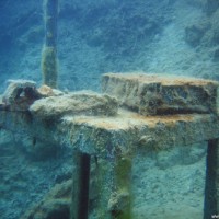 Eine Werkbank im Flachwasserbereich, April 2007