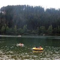 Blick auf die Nagoldtalsperre vom 1. Parkplatz, Juli 2001