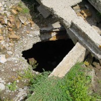 Die Ruine einer alten Mühle (2. Parkplatz), August 2002