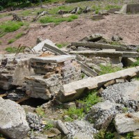 Die Ruine einer alten Mühle (2. Parkplatz), August 2002