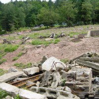 Die Ruine einer alten Mühle (2. Parkplatz), August 2002