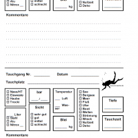 iQ Logbook M / sub-base Logbuch - 2 Tauchgänge pro Seite v1