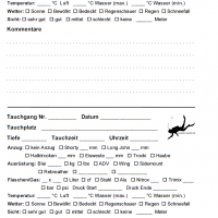 iQ Logbook M / sub-base Logbuch - 2 Tauchgänge pro Seite v2