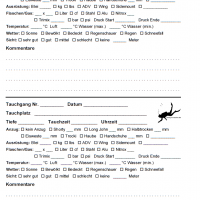 iQ Logbook XS/S - 2 Tauchgänge pro Seite v2